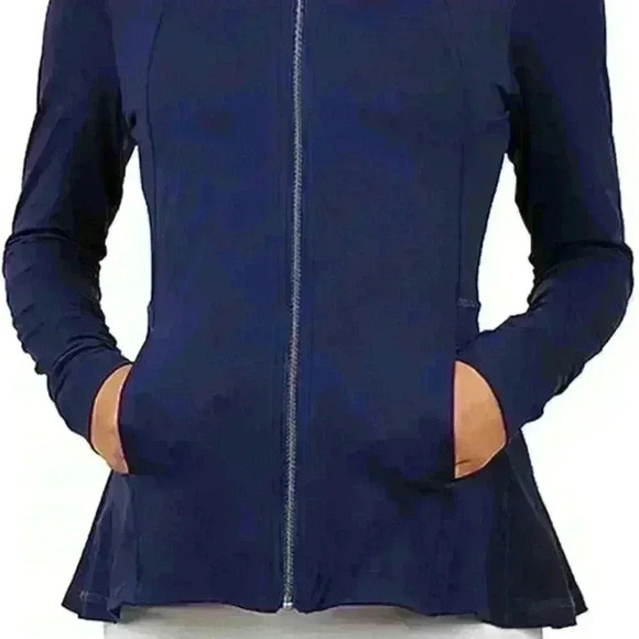 SOFIBELLA Pleated Jacket - Navy NWT XL - Picture 2 of 4